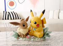 ピカチュウ＆イーブイの100万円のオブジェが登場。288体限定制作となる精緻な作品のサムネイル画像
